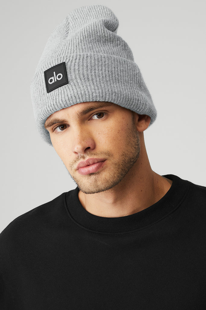 Cable Knit Beanie - Athletic Heather Grey