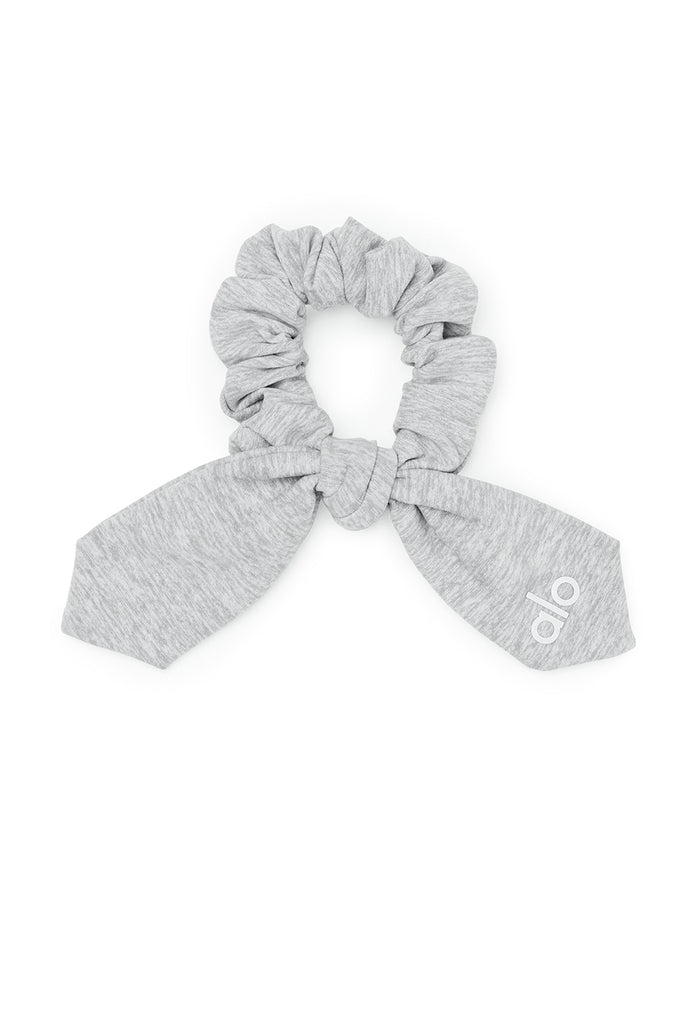 Alosoft Rhythm Scrunchie Athletic Heather Grey Alo Yoga