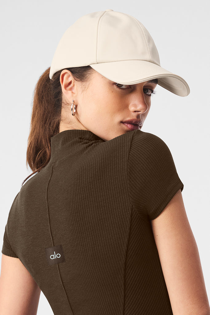 Satin Off-Duty Cap - Creme