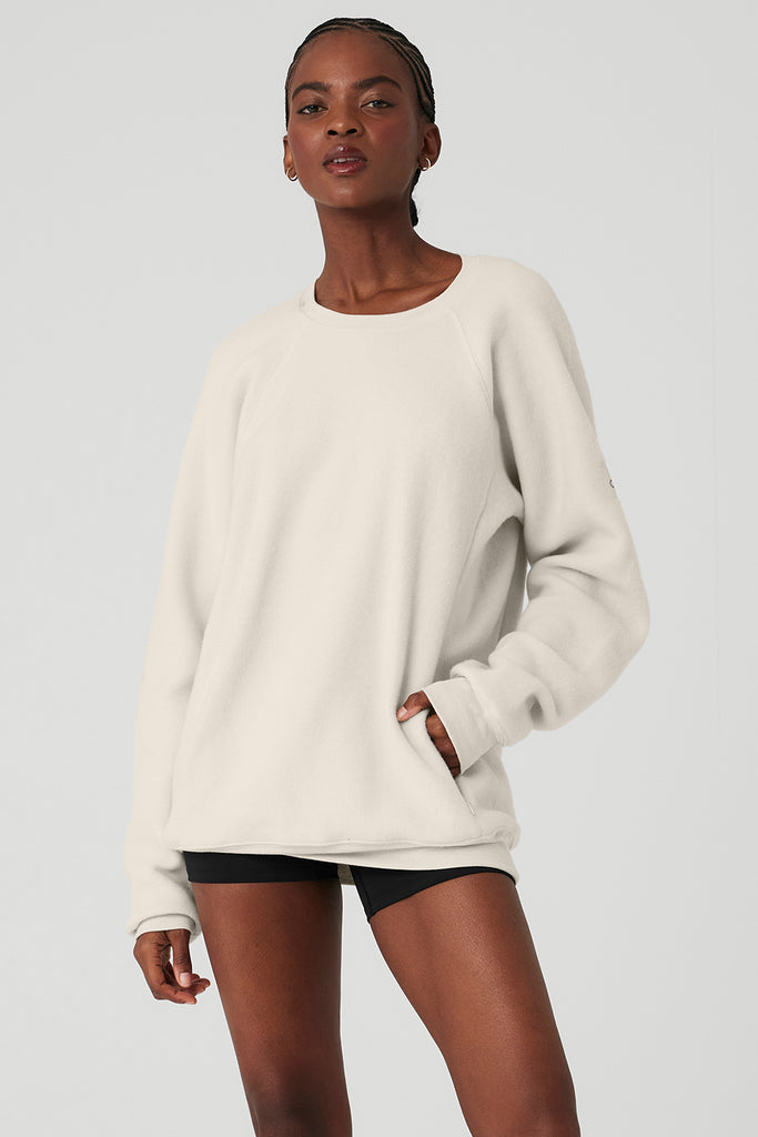 Triumph Crew Neck Sweatshirt Bone Alo Yoga