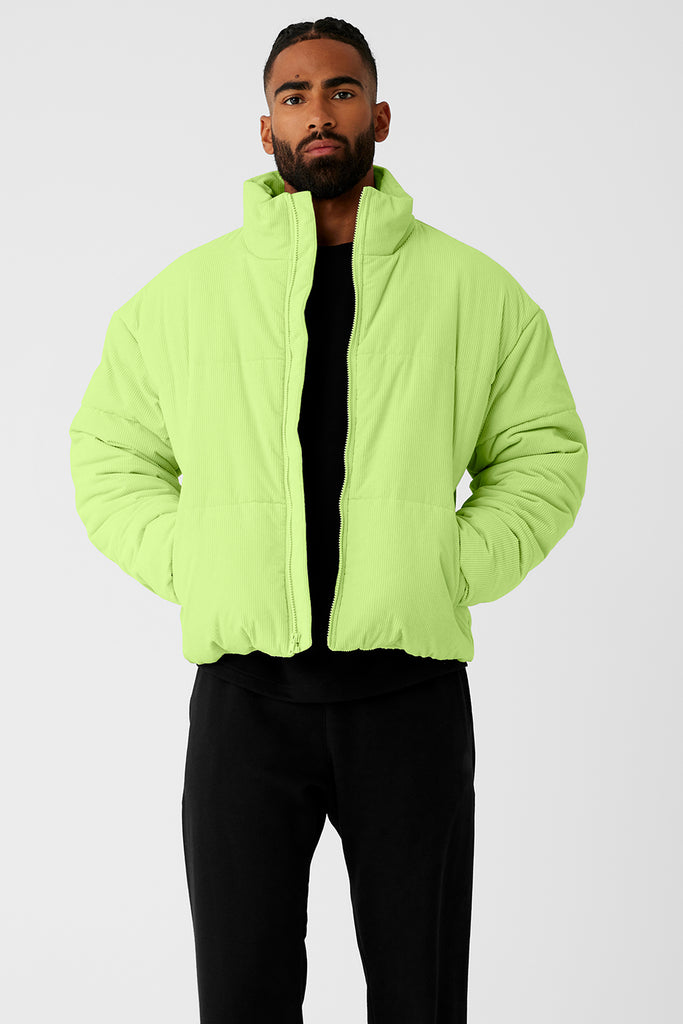 Corduroy Stage Puffer Celery Alo Yoga