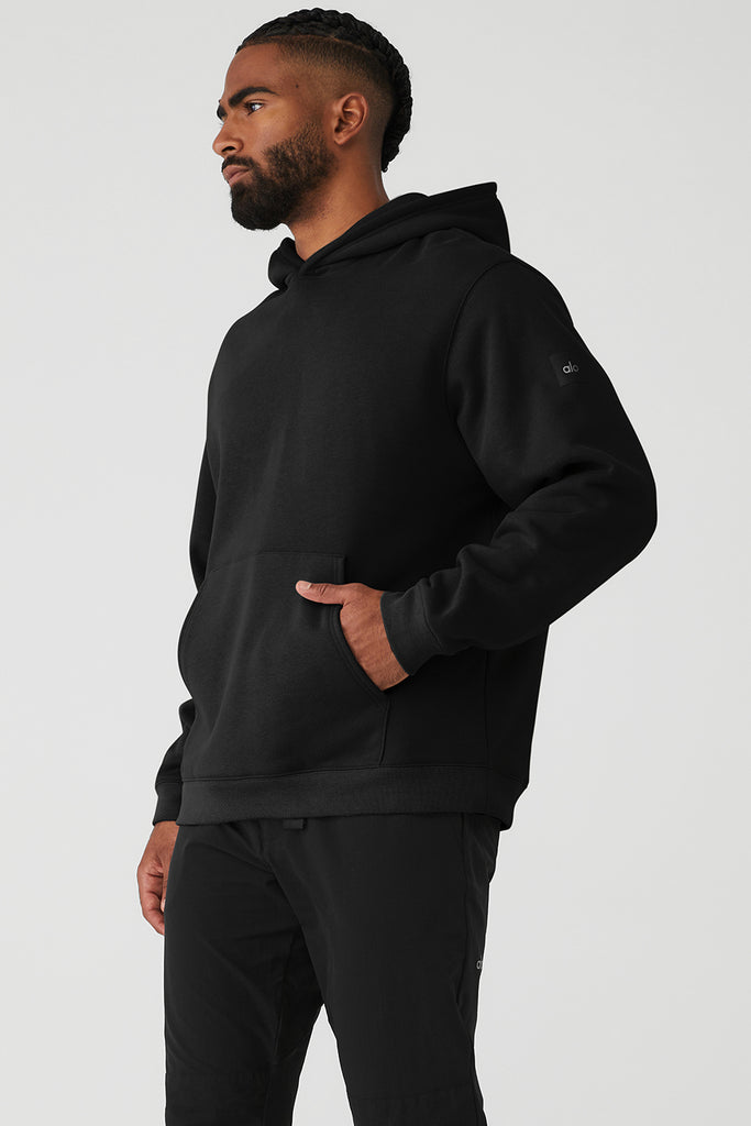 NEW ALO Yoga Renown Heavy Weight Hoodie in Espresso Brown | size M