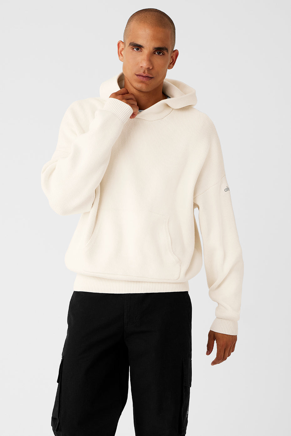 Scholar Hooded Sweater Ivory Alo Yoga