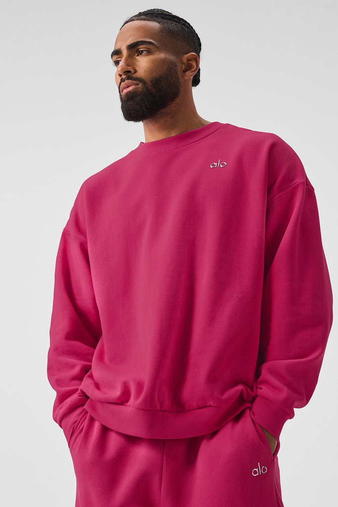 Accolade Crew Neck Pullover - Pink Summer Crush