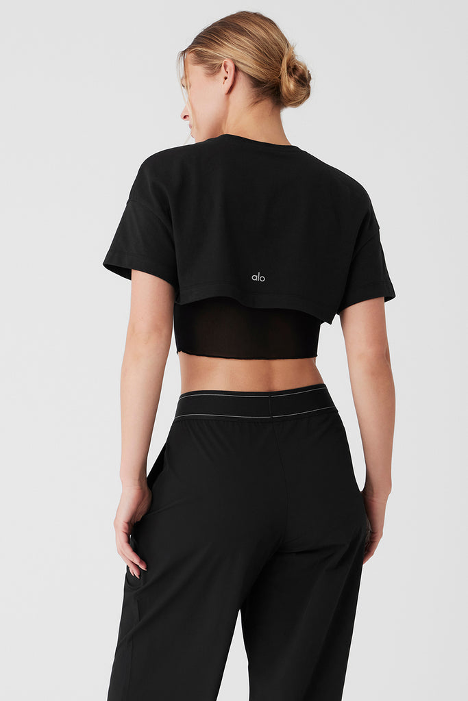 Made You Look Short Sleeve Black Alo Yoga