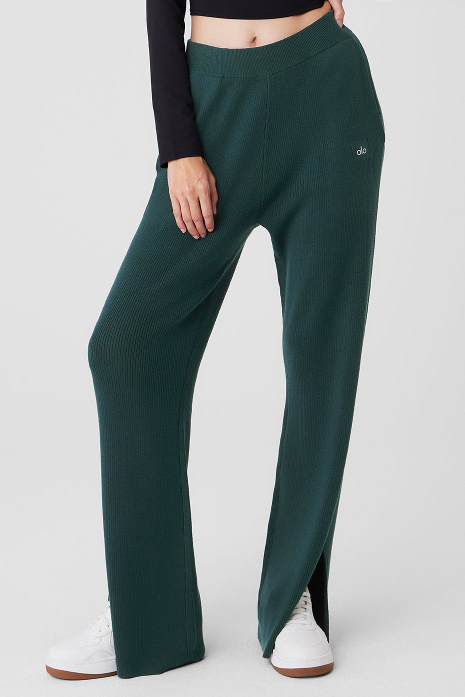 Alo Yoga®  Road Trip Trouser in Midnight Green, Size: Small