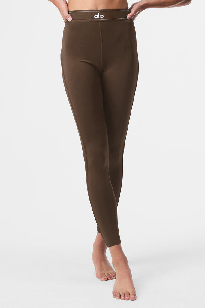 NWT Alo Yoga Airlift high waist suit on sale up legging- ivory- medium- 1169