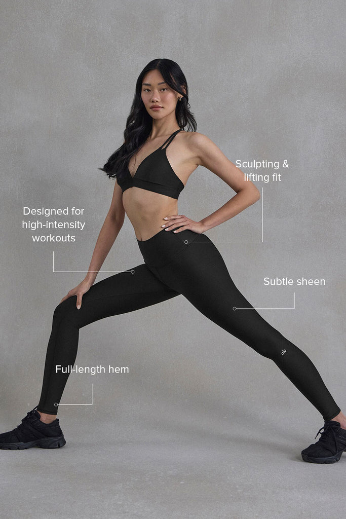 Alo Yoga High Waist Alo soft Lounge Leggings Black XS - $69 (36% Off  Retail) - From Lori