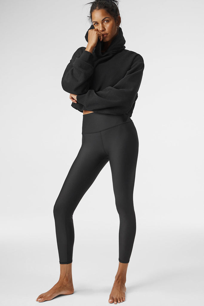 Midnight Shapewear Fitness Set: Yoga Crop Top & Leggings - Lili