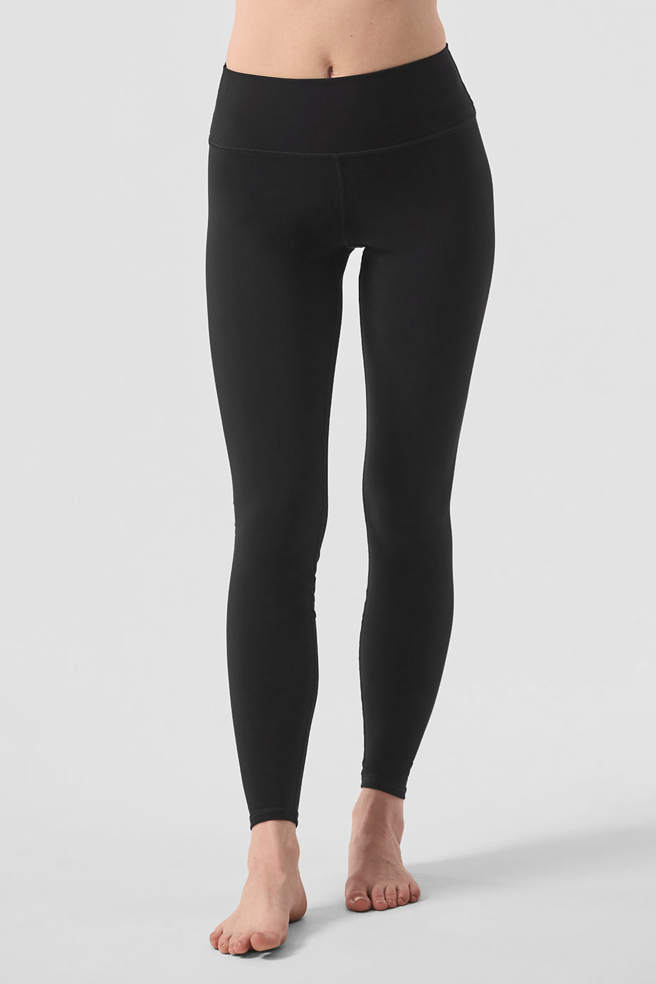 High Waisted Solid Black Leggings Yoga Pants for Women With
