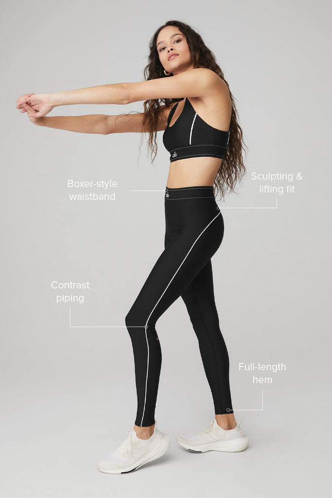 Airlift High-Waist Suit Up Legging in Sterling by Alo Yoga - International  Design Forum