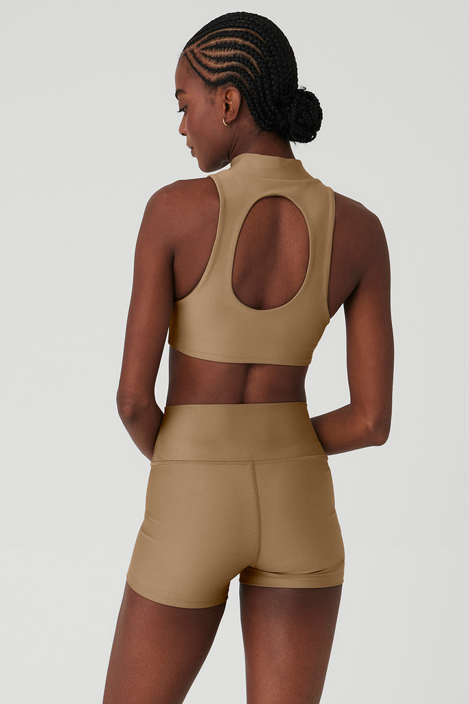 Airlift Fuse Bra Tank Top in Espresso by Alo Yoga - Work Well Daily