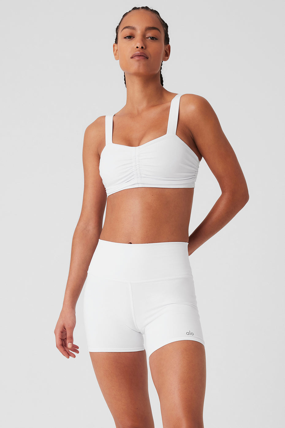 Victorious Sports Bra, White  High Support Perfect for Medium