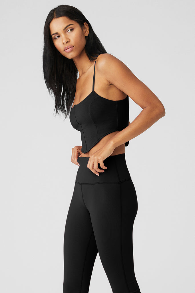 Compression Yoga Black Align Tank With Built In Bra And Strappy Back For  Women Ideal For Running, Dancing, And Activewear Workouts From Virson,  $18.55