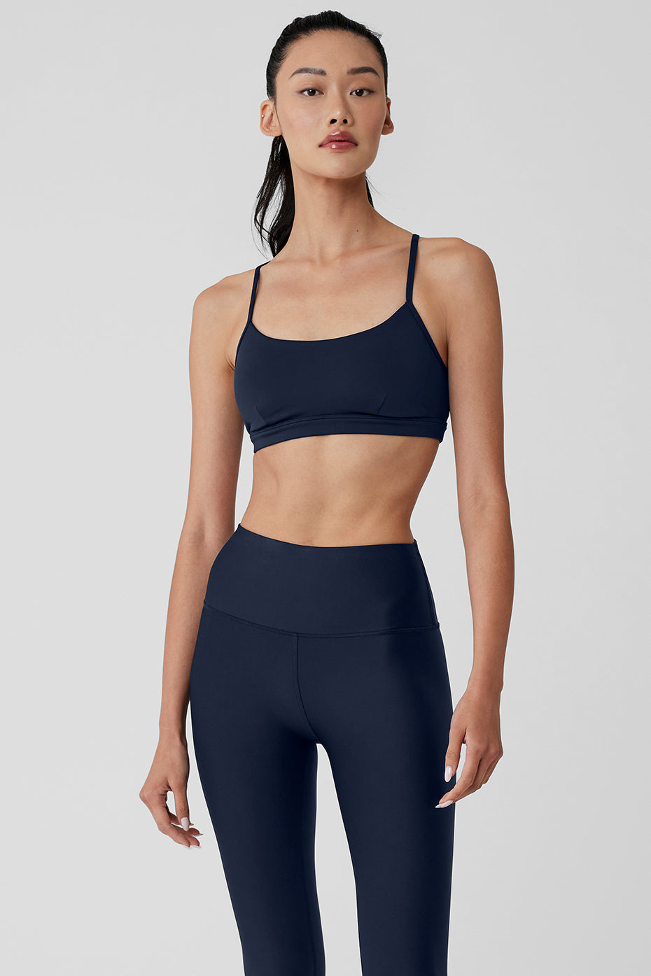 Airlift Suit Up Bra in Steel Blue by Alo Yoga - Work Well Daily