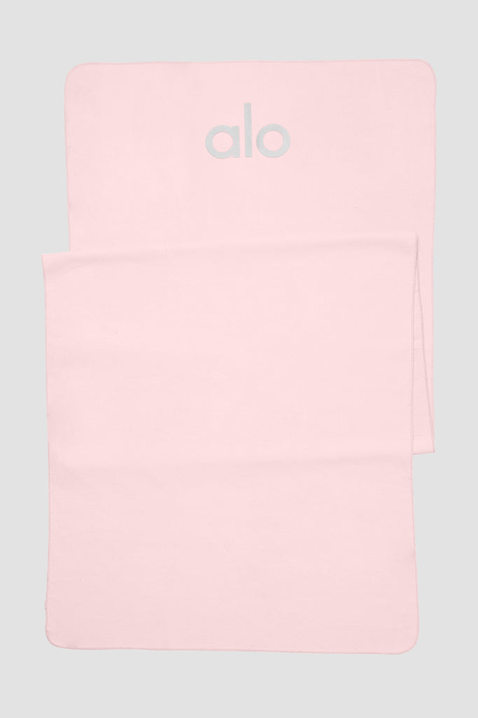 Alo Yoga No Slip Grounded Towel Mat In Pink Tie Dye OS