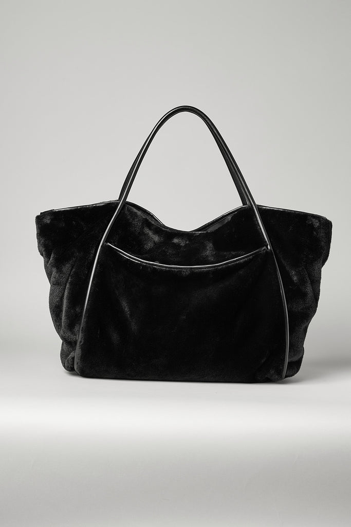 Women Black Logo Tote Bag