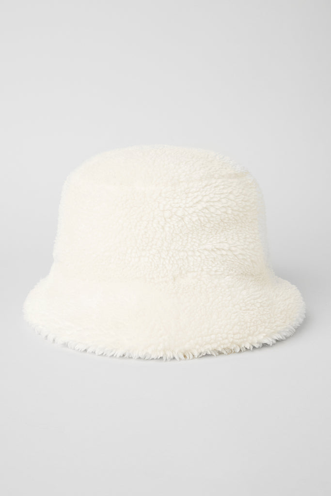 Foxy Sherpa Bucket Hat Alo Ivory - Yoga 