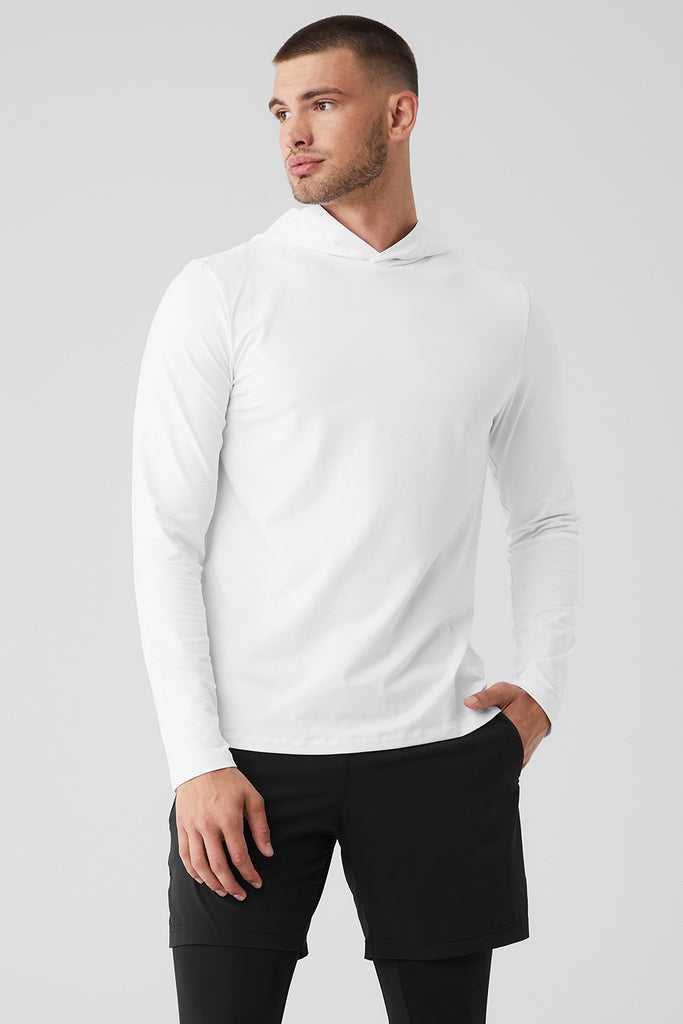 Conquer 1/4 Zip Reform Long Sleeve - White