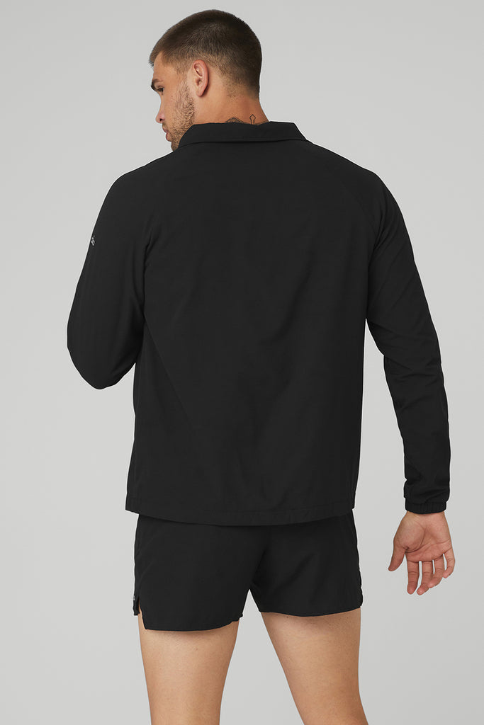 Ripstop 1/4 Zip On-Set Jacket - Black | Alo Yoga