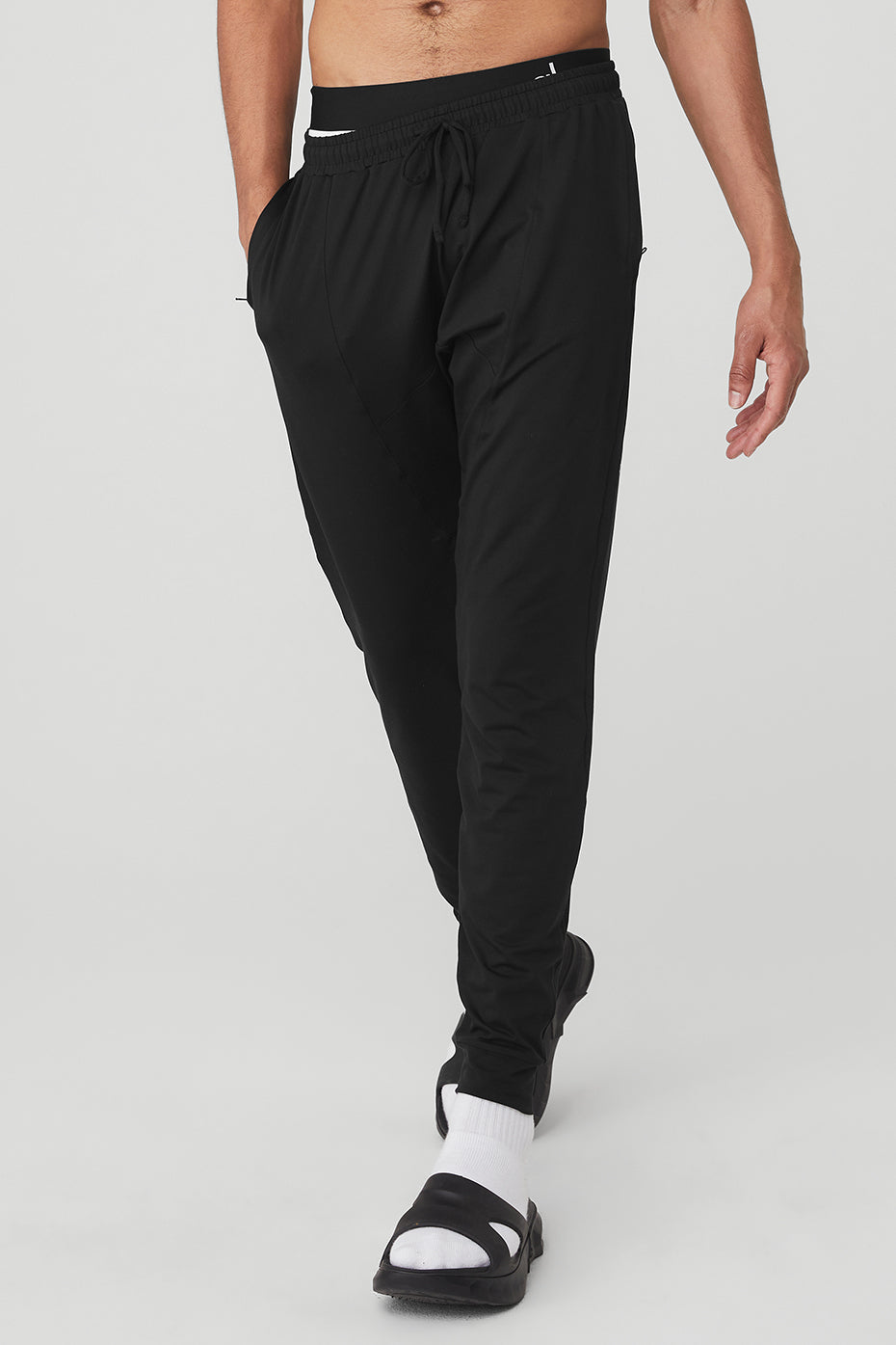  Nike Yoga Men's Pants (Large, Black/Iron Grey