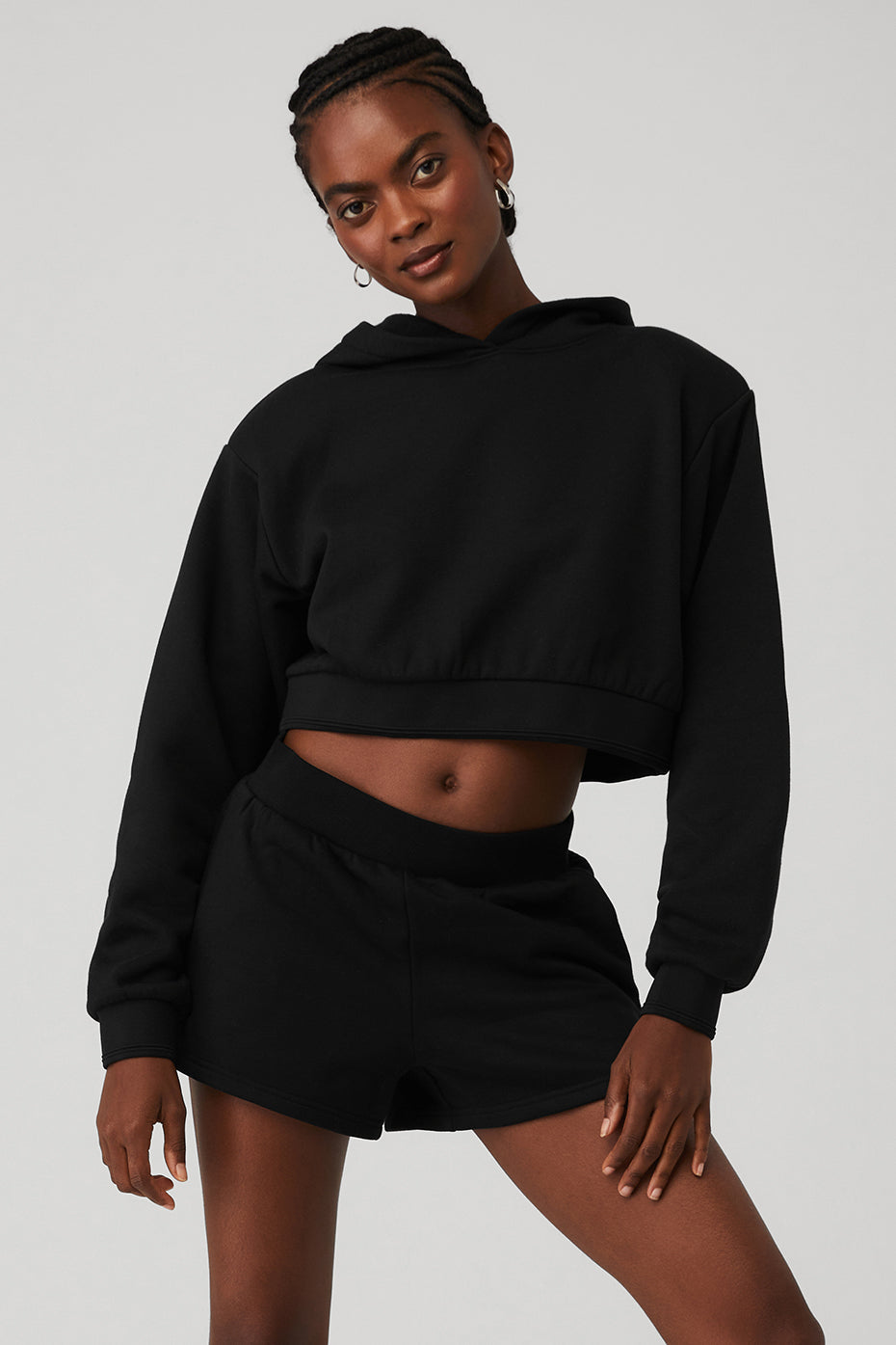 Accolade Hoodie in Black by Alo Yoga