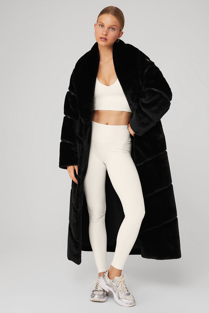 Alo Yoga Legacy Plaid Flurry Jacket - Black/White XS - $107 - From
