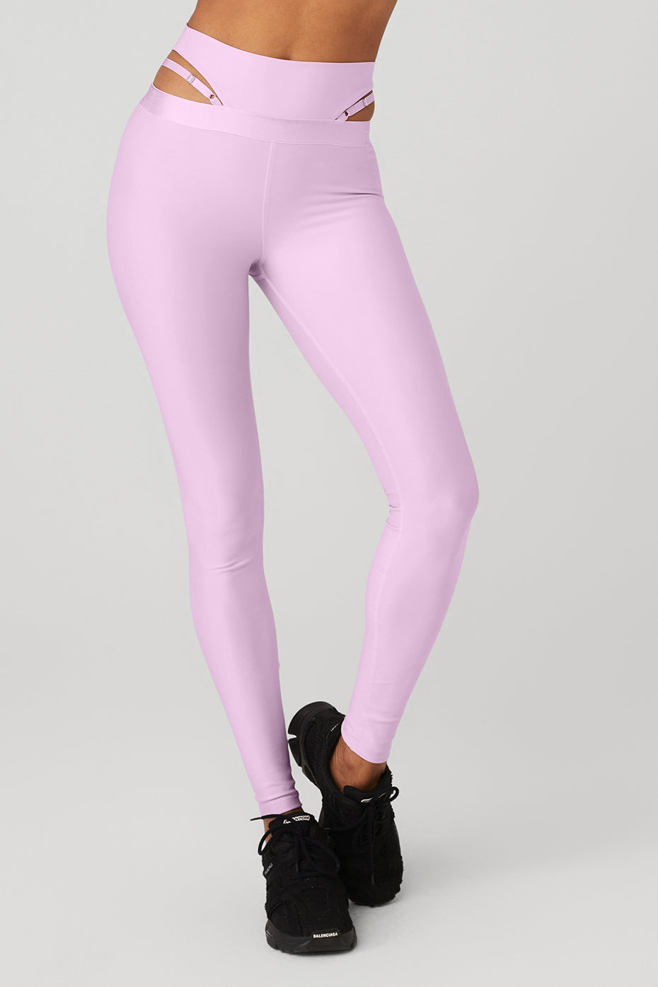 Grape Purple Blogger Fitness leggings with Cutouts