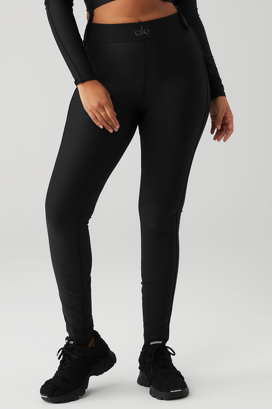 Plus Size High-waist Reflective Piping Fitness Leggings Grey 2x