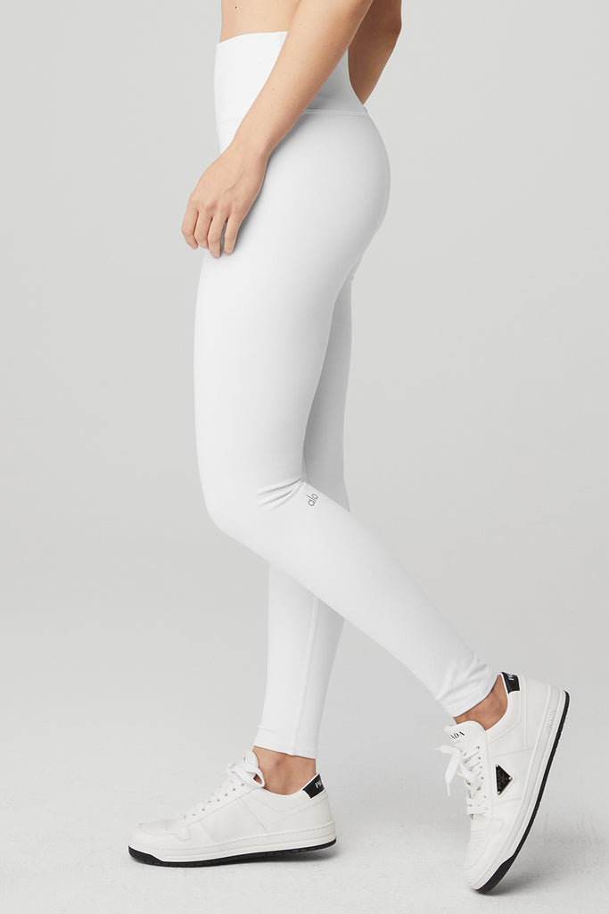 High-Waist Airbrush Capri - White  White pants women, Pants for women, Alo  yoga