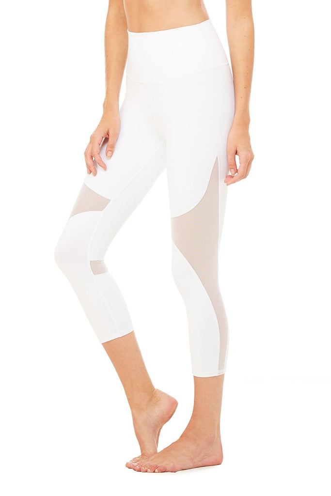 High-Waist Coast Capri - White