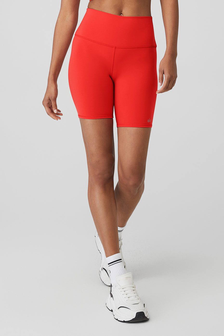 Red Cycling Bib Shorts Women - Shorter Inseam