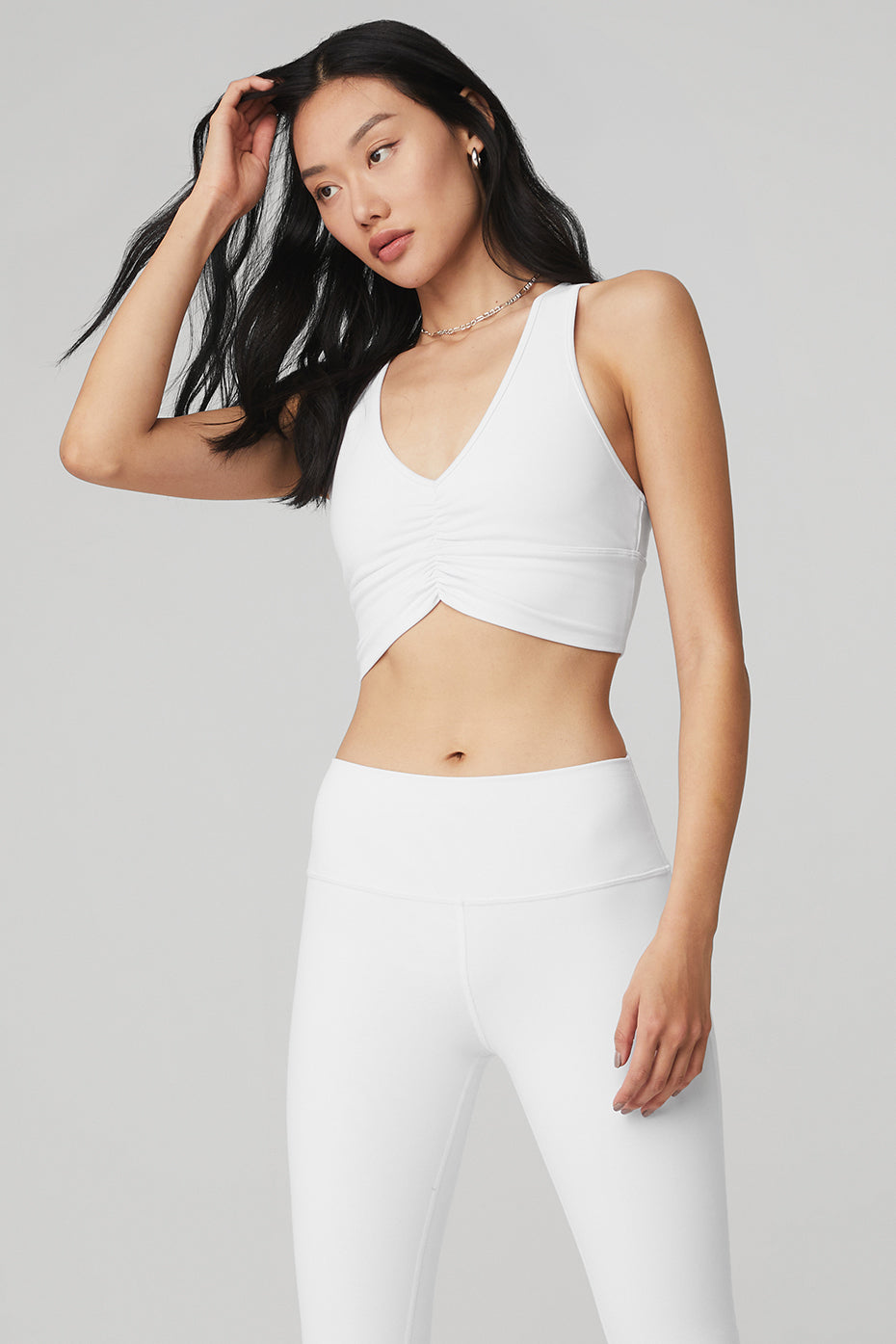 ALO Yoga, Intimates & Sleepwear, Alo Yoga Strappy White Mesh Sports Bra  Size Large