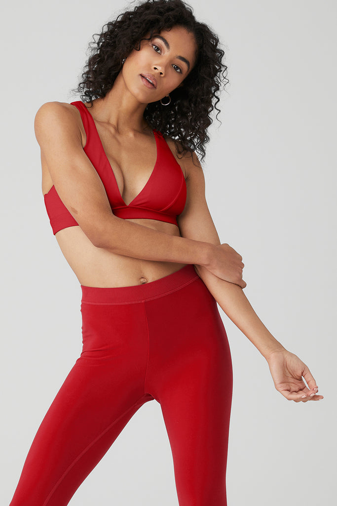Alo Yoga Red Bra Top Size Small - Gem