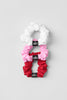 Fresh Mini Scrunchie 3-Pack - Bold Red/Sweet Pink/White