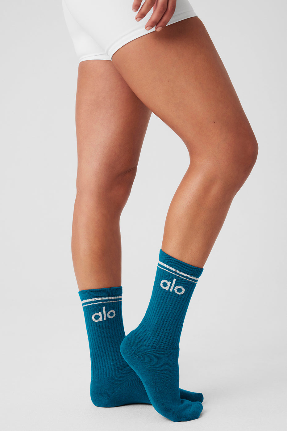 Unisex Throwback Sock - Eclipse Blue/White