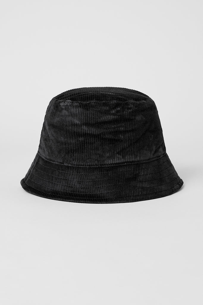 Corduroy Neighborhood Bucket Hat - Black | Alo Yoga