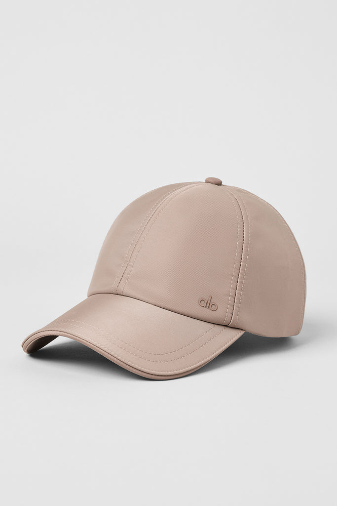 Satin Off-Duty Cap - Taupe Satin | Alo Yoga