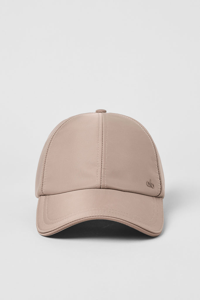 Satin Off-Duty Cap - Taupe Satin | Alo Yoga