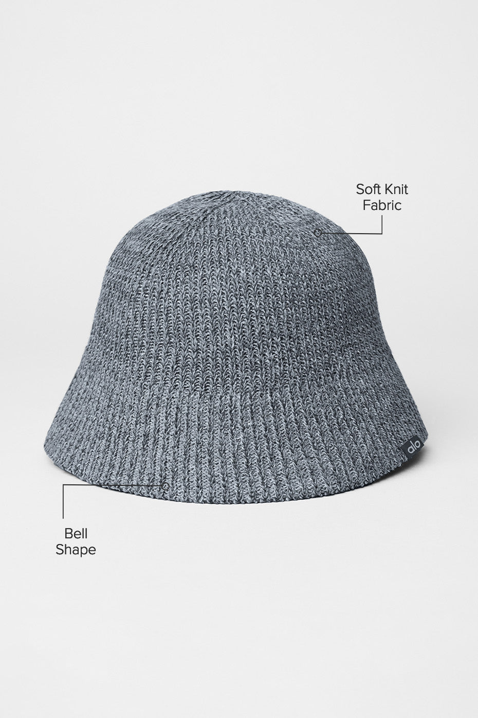 Denim Knit Cloche - Steel Grey/Anthracite