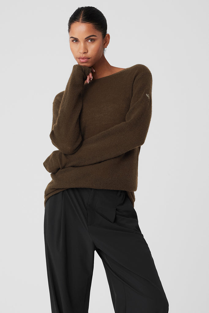 Cashmere Reform Long Sleeve - Espresso | Alo Yoga