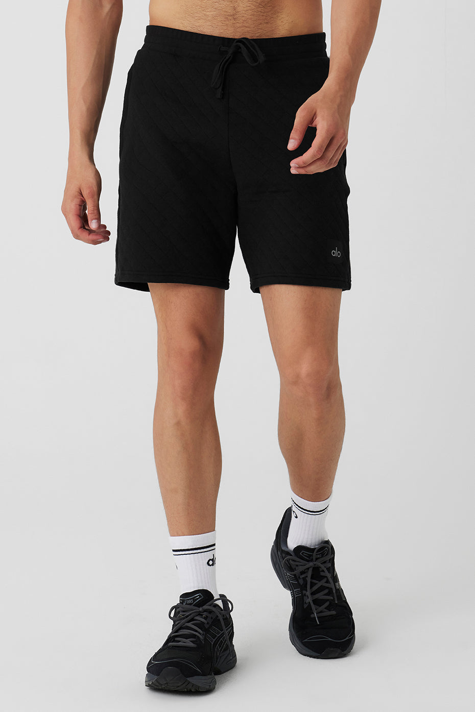 Quilted Stadium Short Black Alo Yoga