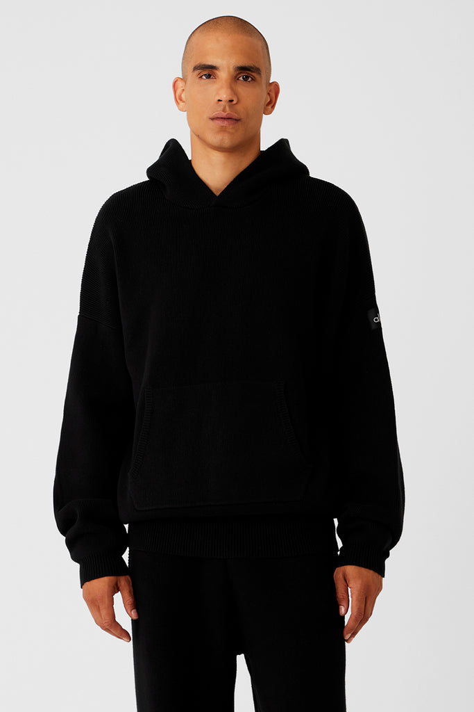 Scholar Hooded Sweater - Black | Alo Yoga
