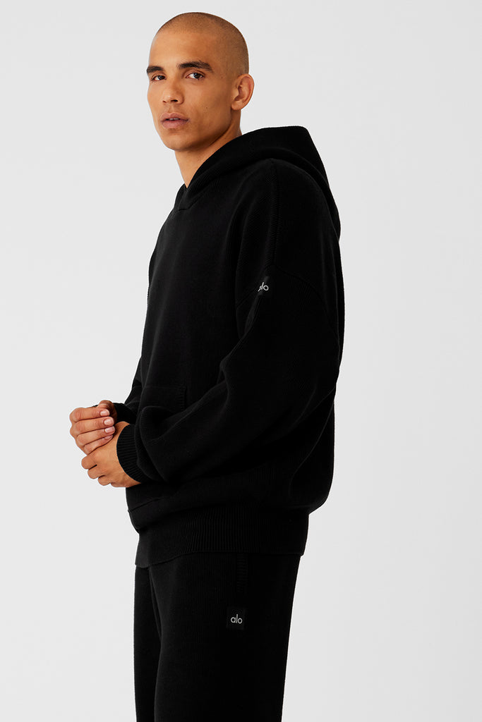 Scholar Hooded Sweater - Black | Alo Yoga