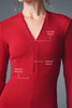 Ribbed Mesmerize Long Sleeve - Bold Red