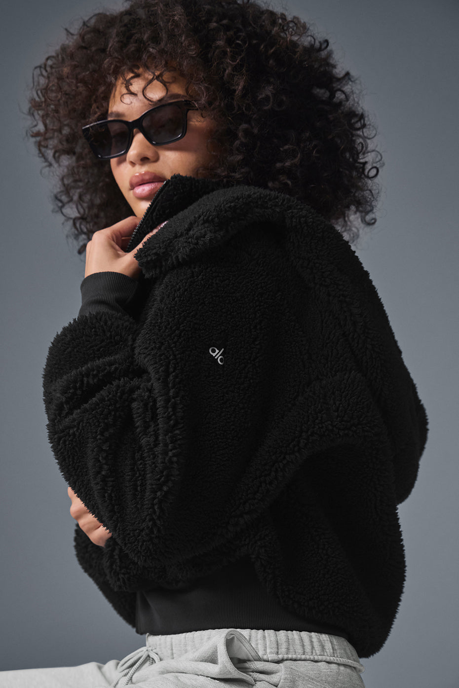 Foxy Sherpa Jacket - Black