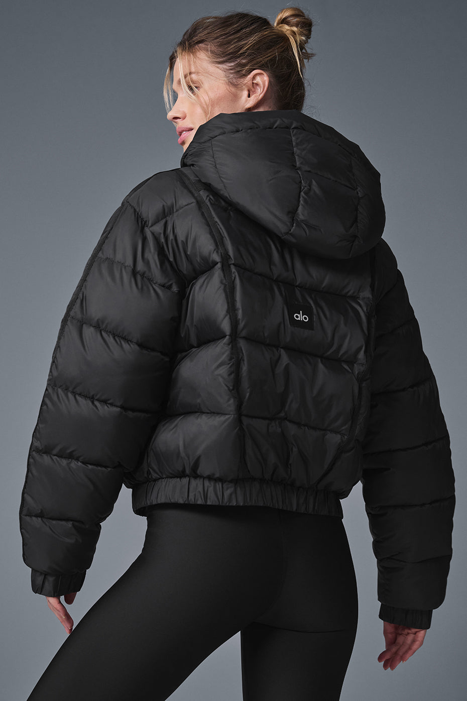 Aspen Love Puffer Jacket - Black