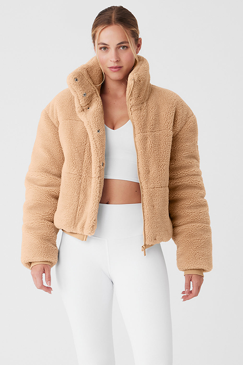 Sherpa Snow Angel Puffer - Camel | Alo Yoga