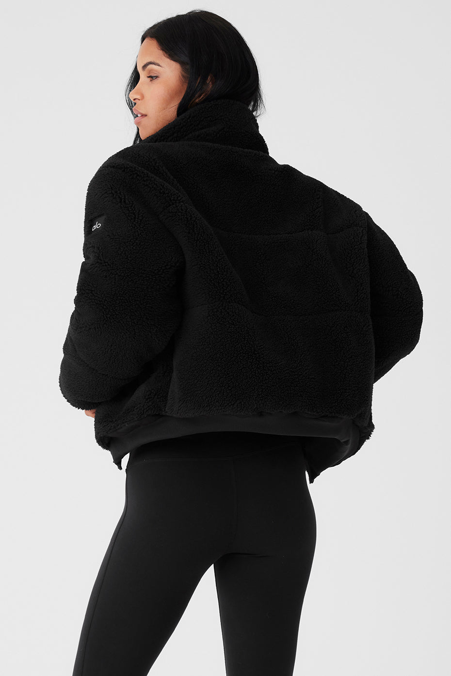 Sherpa Snow Angel Puffer - Black | Alo Yoga