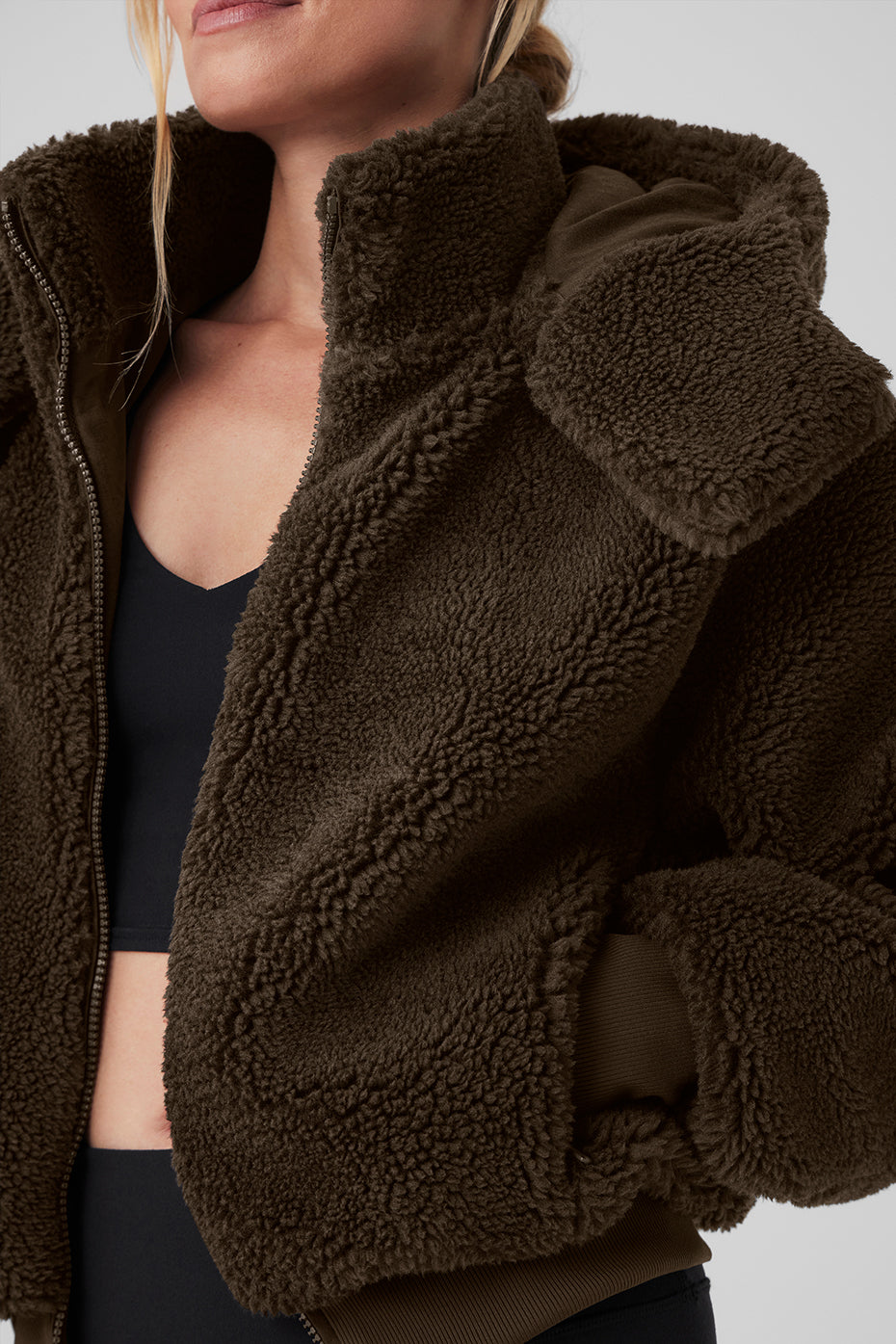 Foxy Sherpa Jacket - Espresso | Alo Yoga